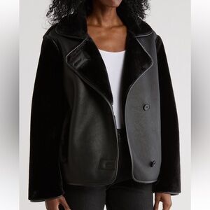 Hudson Jeans Black Teddy Jacket
